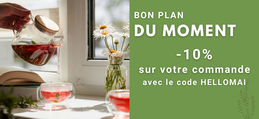 -10% sur votre commande thé et café